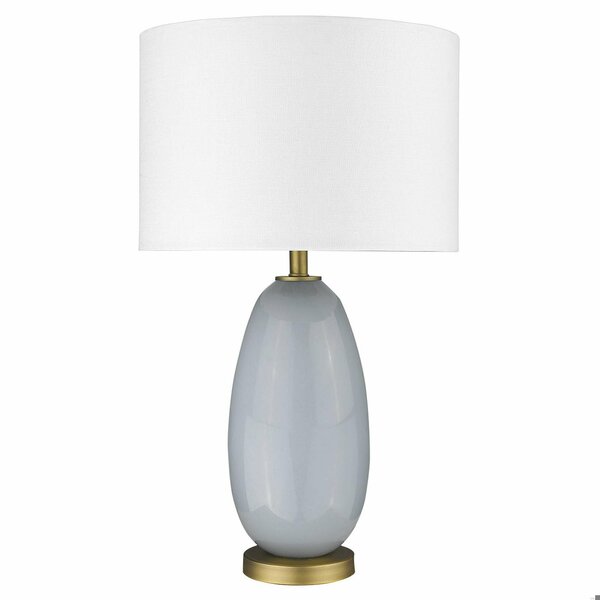 Homeroots 28.5 x 16.5 x 16.5 in. Trend Home 1-Light Brass Table Lamp 399171